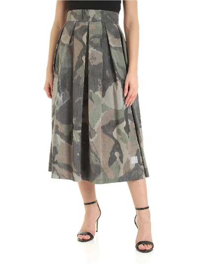 Department 5 Midi Skirt In Shades Of Green