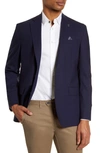 TED BAKER KARL TRIM FIT STRETCH SOLID WOOL BLAZER,TB15334 92