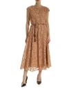 MAX MARA PACCHE LONG SLEEVELESS DRESS IN CAMEL COLOR