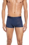 Calvin Klein Ultrasoft Stretch Modal Boxer Briefs In Blue Shadow/ White