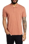Vince Classic Slim Fit Polo In Rustic