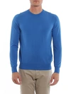 Fay Round Neck Sweatshirt In Light Blue