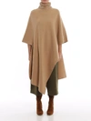 CHLOÉ LONG PONCHO IN LIGHT CAMEL COLOR