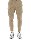 DSQUARED2 SEXY CARGO PANTS IN BEIGE,S74KB03 82S41794 114