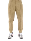DSQUARED2 COTTON PANTS IN BEIGE,S71KB02 80S35175 123
