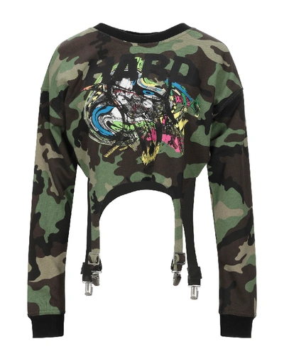 Jeremy Scott Sweatshirts In Military Green