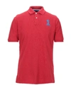 Hackett Polo Shirts In Red