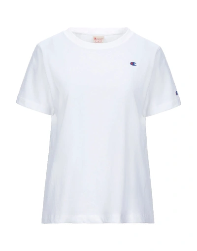 Champion T-shirts In White
