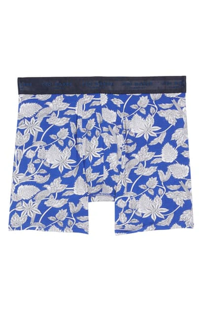 Ted Baker Modal Boxer Briefs In Blue/ White Floral