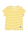 Mini Rodini T-shirts In Yellow