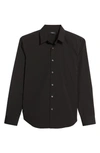 Theory Sylvain Slim Fit Button-up Dress Shirt In Black