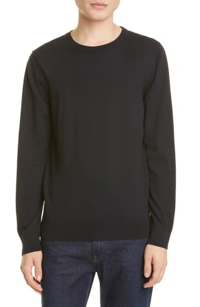 Apc Pull Julien Solid Crewneck Sweater In Black