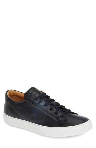 To Boot New York Colton Leather Trainers In Blue
