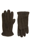 UGG UGG THREE-POINT LEATHER TECH GLOVES,18833