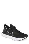 Nike React Infinity Run Flyknit Running Sneakers In Black,dark Grey,white