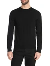 VALENTINO CREW-NECK PULLOVER IN BLACK WITH STUD DETAIL