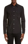 Maison Margiela Faux Pocket Button-up Shirt In Black