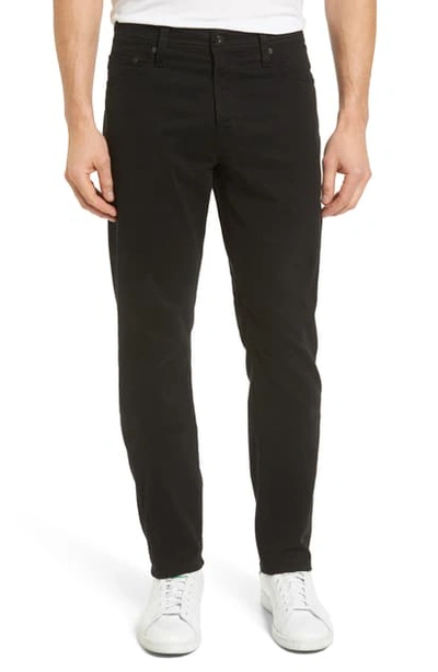 Ag Everett Sud Slim Straight Fit Pants In Super Black