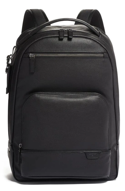 Tumi Harrison Warren Black Leather Backpack