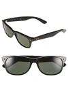 Ray Ban Men's Rb2132 55mm New Wayfarer Sunglasses In Black/ Green