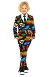 OPPOSUITS OPPOSUITS BADABOOM TWO-PIECE SUIT WITH TIE,OSBO-0003