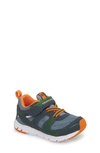 Tsukihoshi Kids' Velocity Washable Sneaker In Charcoal/sea