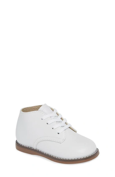 Footmates Baby's Lace-up Leather Shoes In White