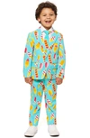 OPPOSUITS COOL CONES TWO-PIECE SUIT WITH TIE,OSBO-0010