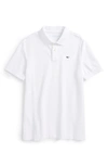 Vineyard Vines Kids' Classic Cotton Piqué Polo In White Cap