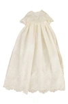 Little Things Mean A Lot Christening Gown, Shawl, Slip & Bonnet Set In Ivory