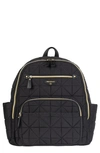 Twelvelittle Companion Quilted Nylon Diaper Backpack In Black