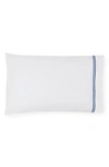 Sferra Grande Hotel Pillowcase In White/ Navy