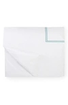 Sferra Grande Hotel Duvet Cover In White/ Aqua