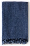 Pom Pom At Home Montauk Big Throw Blanket In Blue