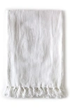Pom Pom At Home Montauk Big Throw Blanket In White