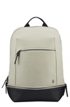 Vessel Signature 2.0 Faux Leather Backpack In Stone/ Black