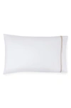 Sferra Grande Hotel Pillowcase In White/ Taupe