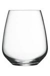 Luigi Bormioli Crescendo Set Of 4 Stemless Wine Glasses In Clear
