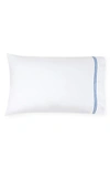 Sferra Grande Hotel Pillowcase In White/ Cornflower