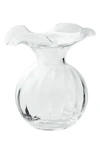 Vietri Hibiscus Fluted Vase In Clear