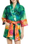 VERSACE JUNGLE PRINT SHORT dressing gown,ZACJ00061ZCOSP126