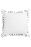 Matouk India Euro Sham In Hazy Blue