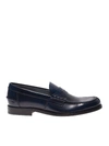 TOD'S TOD'S BLUE LEATHER LOAFERS,XXM26C0CO50AKTU803