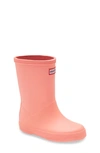 Hunter Kids' First Classic Waterproof Rain Boot In California Sea Shelly