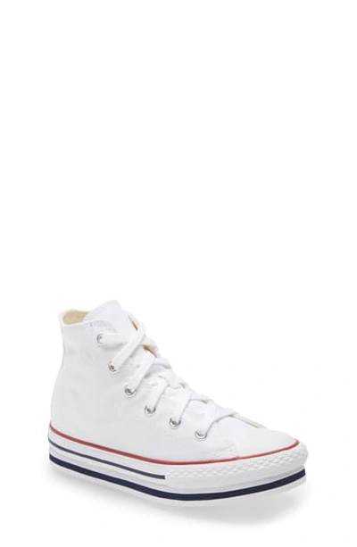 Converse Chuck Taylor All Star High Top Platform Sneaker In Optic White