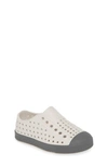 Native Shoes Kids' Jefferson Water Friendly Slip-on Vegan Sneaker In Cloud Grey/ Dublin Grey