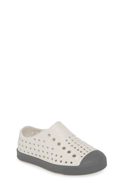 Native Shoes Kids' Jefferson Water Friendly Slip-on Vegan Sneaker In Cloud Grey/ Dublin Grey