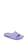 Nike Kawa Little/big Kids' Slide (atomic Violet) In Atomic Violet/ Jade/ Grape