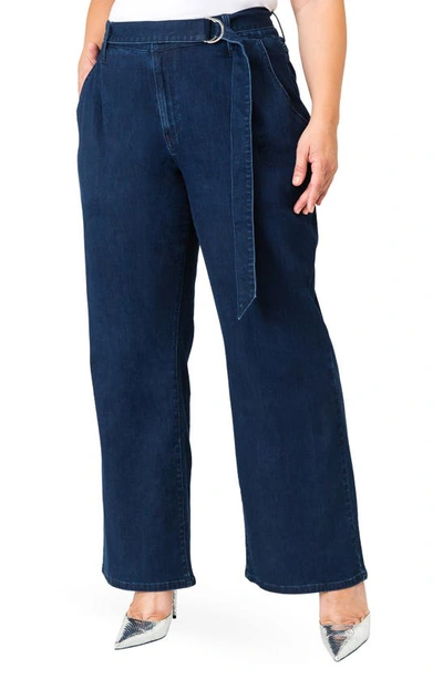 STANDARDS & PRACTICES ZAHRA BELTED DENIM PANTS,SB3601301P