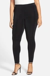 Vikki Vi High Rise Stretch Knit Slim Pants In Black